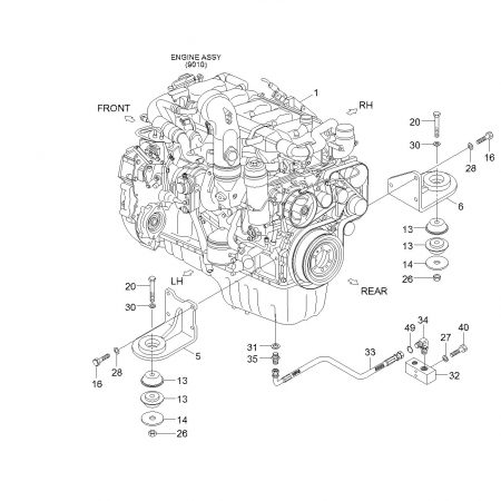 БОЛТ С ШЕСТИГРАННОЙ ГОЛОВКОЙ HYUNDAI S017-241756 