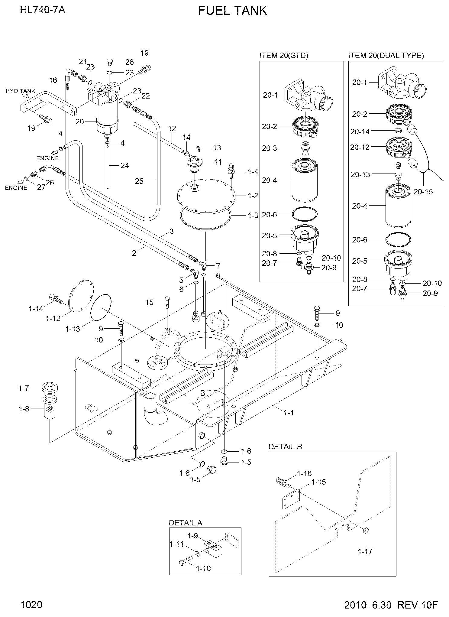 ФИЛЬТР ТОПЛИВНЫЙ В СБОРЕ HYUNDAI 11NA-71000