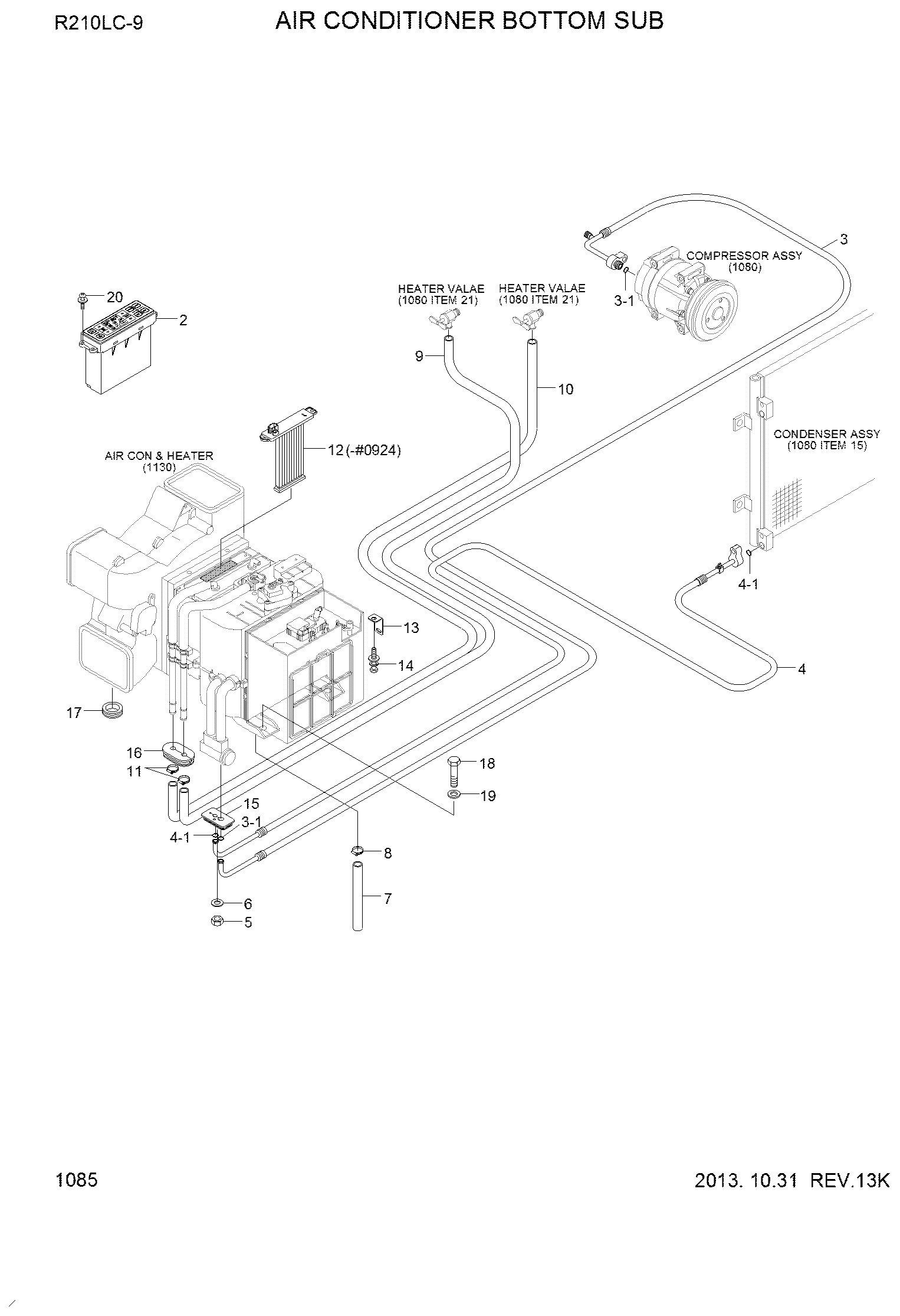 БЛОК УПРАВЛЕНИЯ КЛИМАТ-КОНТРОЛЕМ HYUNDAI 11Q6-90031