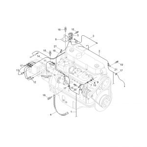 ЭЛЕКТРОПРОВОДКА ДВИГАТЕЛЯ HYUNDAI 21N5-10031 