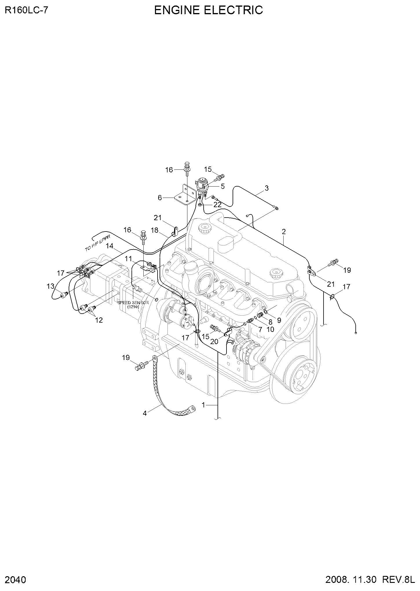 ЭЛЕКТРОПРОВОДКА ДВИГАТЕЛЯ HYUNDAI 21N5-10031