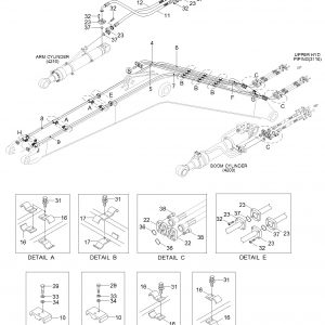 BOOM HYD PIPING (5.68M) 