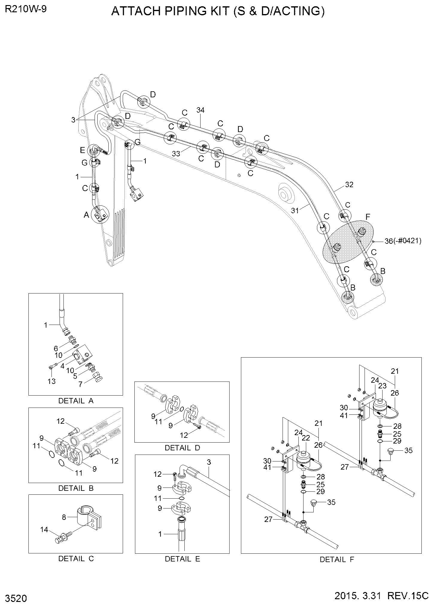 ARM PIPING KIT-BREAKER 31Q6-92530