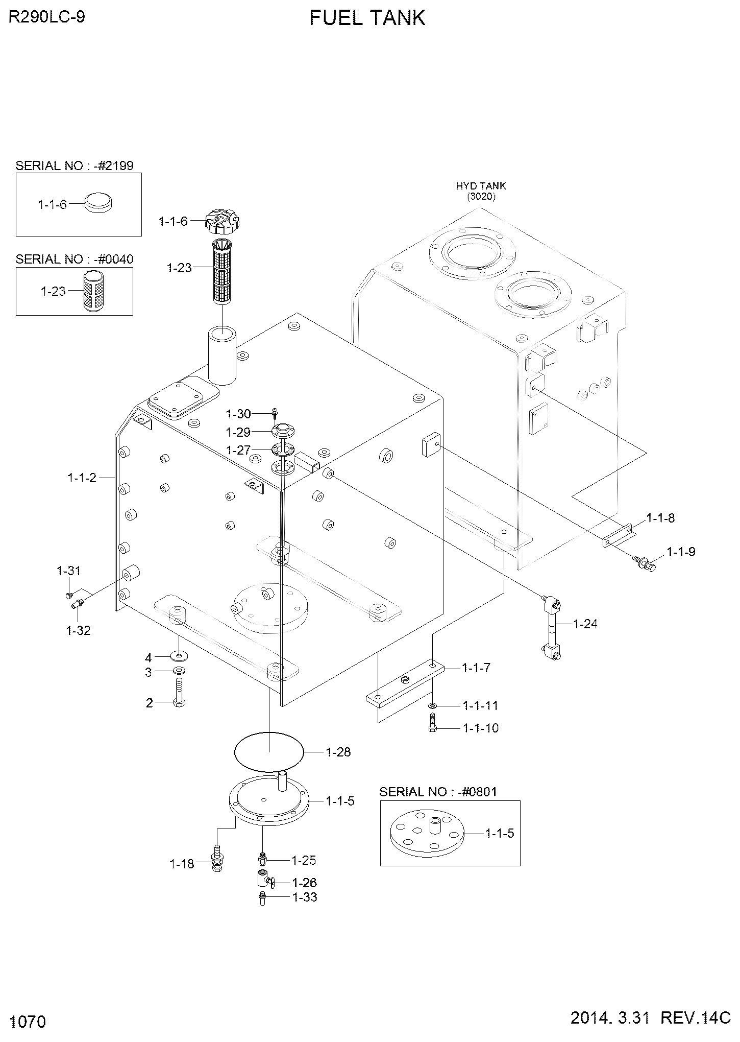 FUEL TANK WA 33Q8-02020