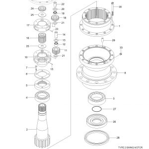 SWING REDUCTION GEAR (TYPE 2 & 3) 