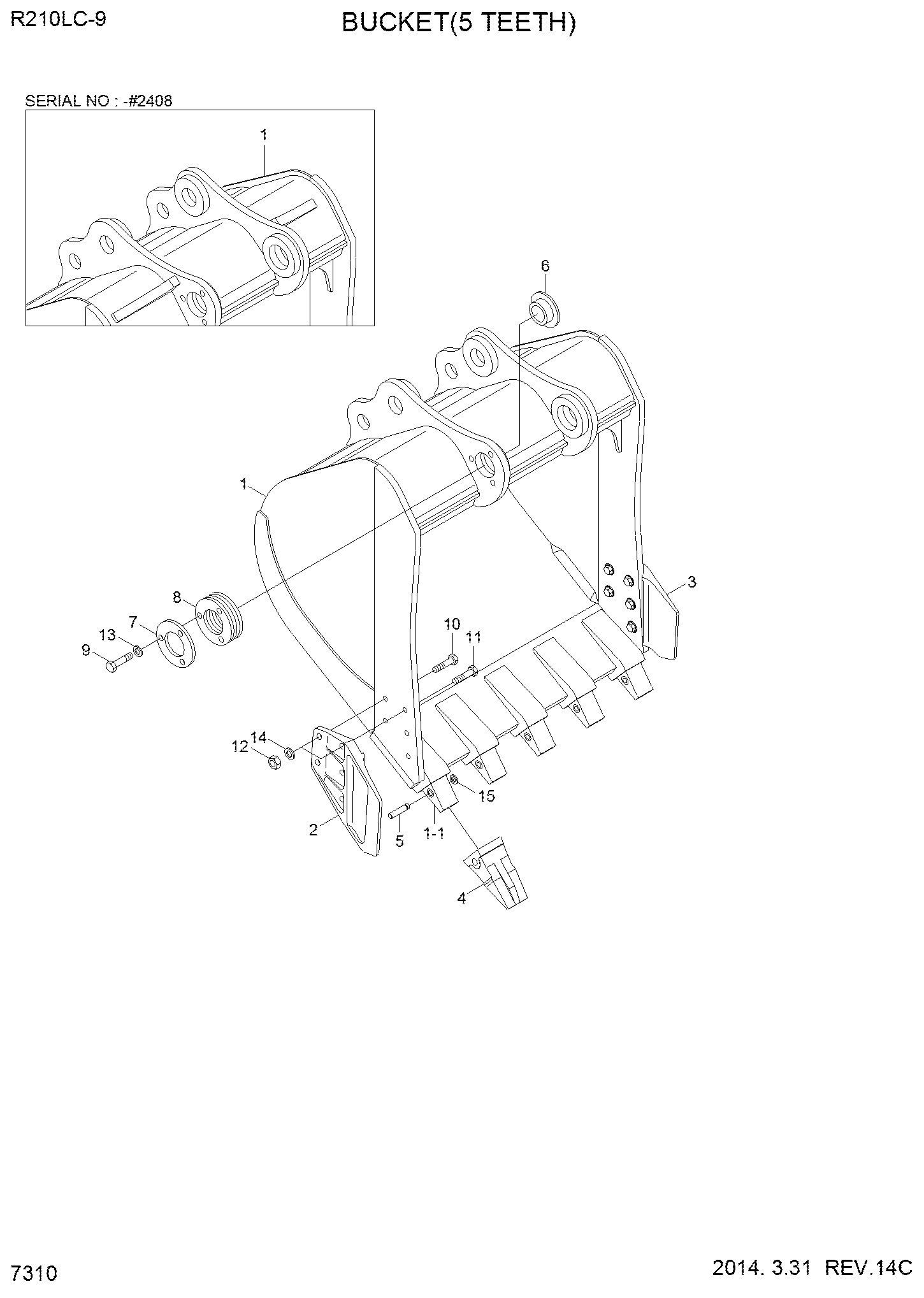 BUCKET WA 61Q6-33011