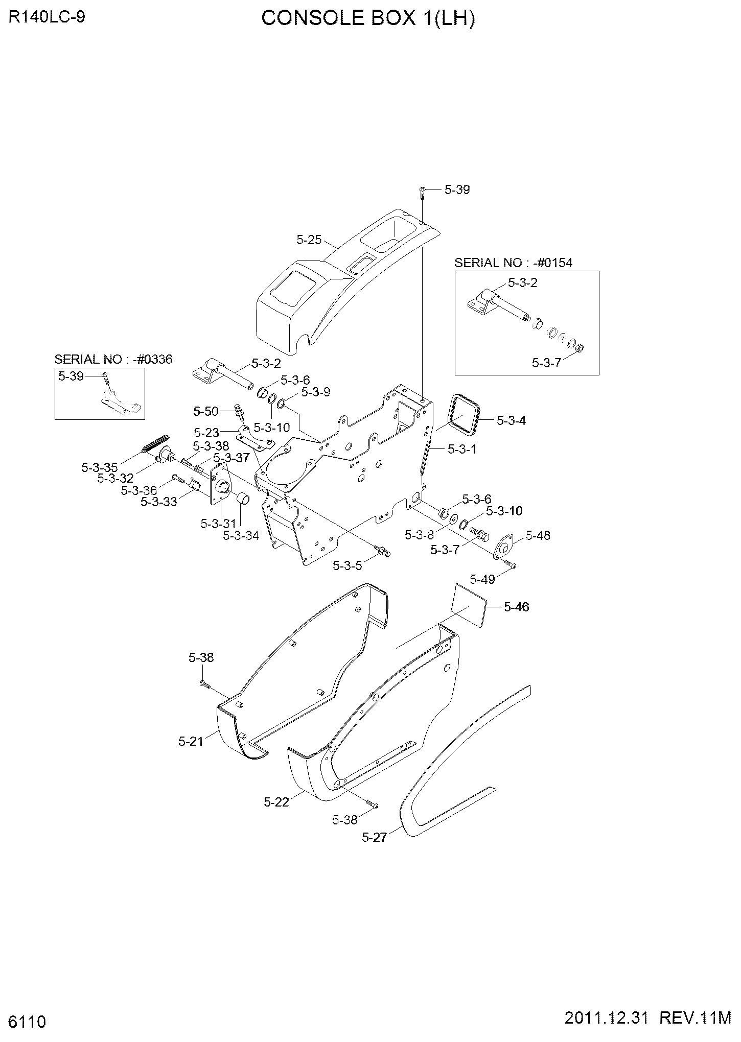 CONSOLE FRAME ASSY-LH 71Q6-23680