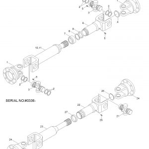 ВАЛ КАРДАННЫЙ ПЕРЕДНЕГО МОСТА HYUNDAI 81EK-30041 