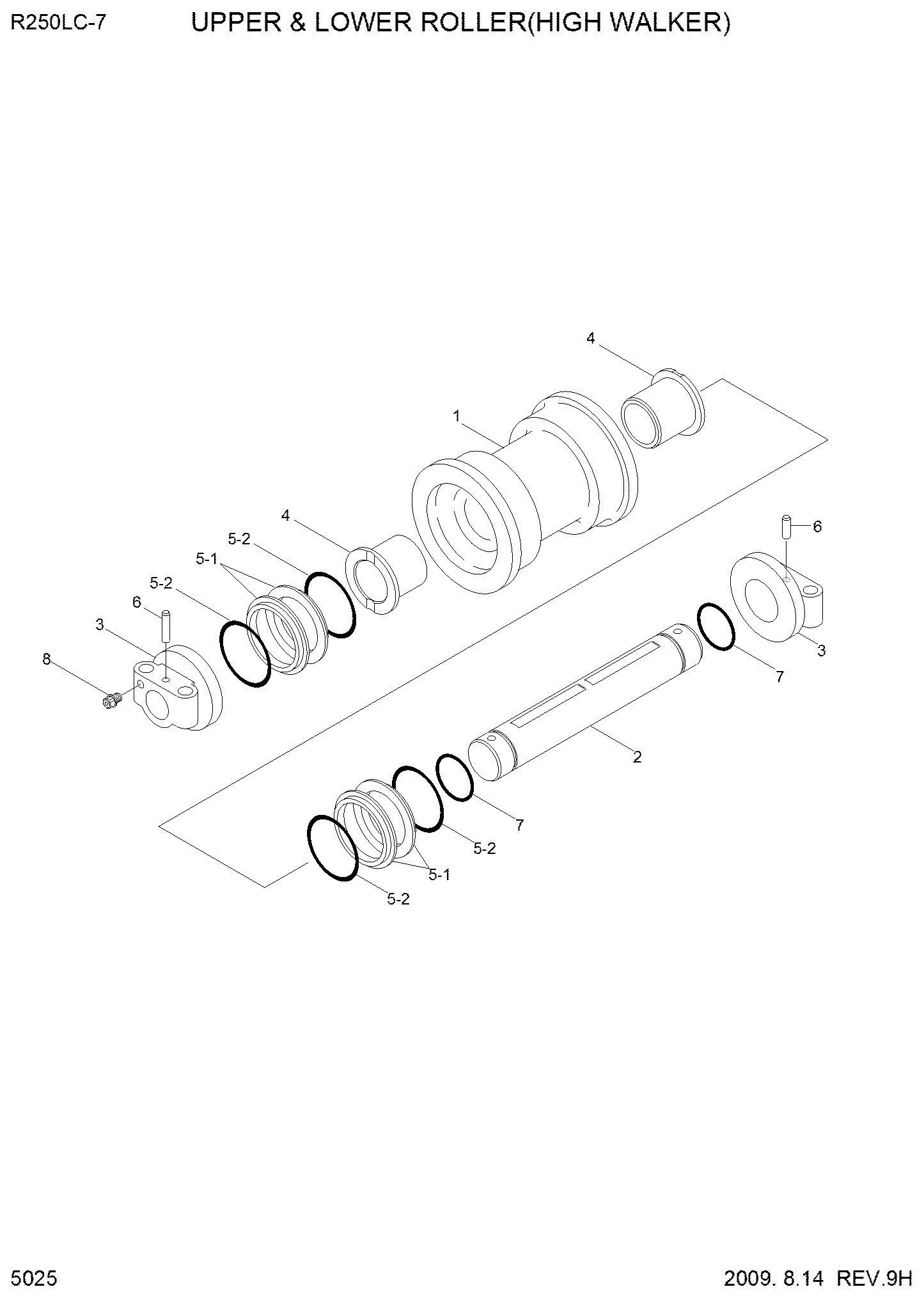 КАТОК ОПОРНЫЙ HYUNDAI 81N8-11050BG