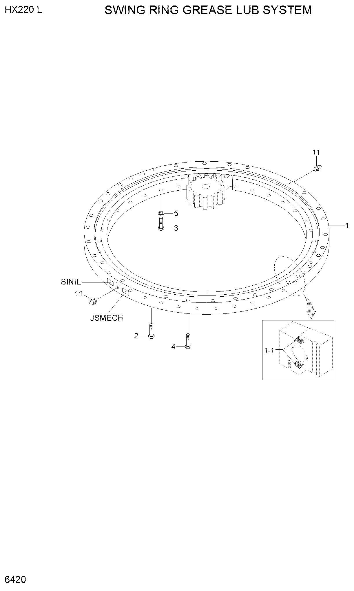 BEARING-SWING 81Q6-01021