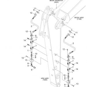 ARM PIPING KIT (S & D/ACTING) 