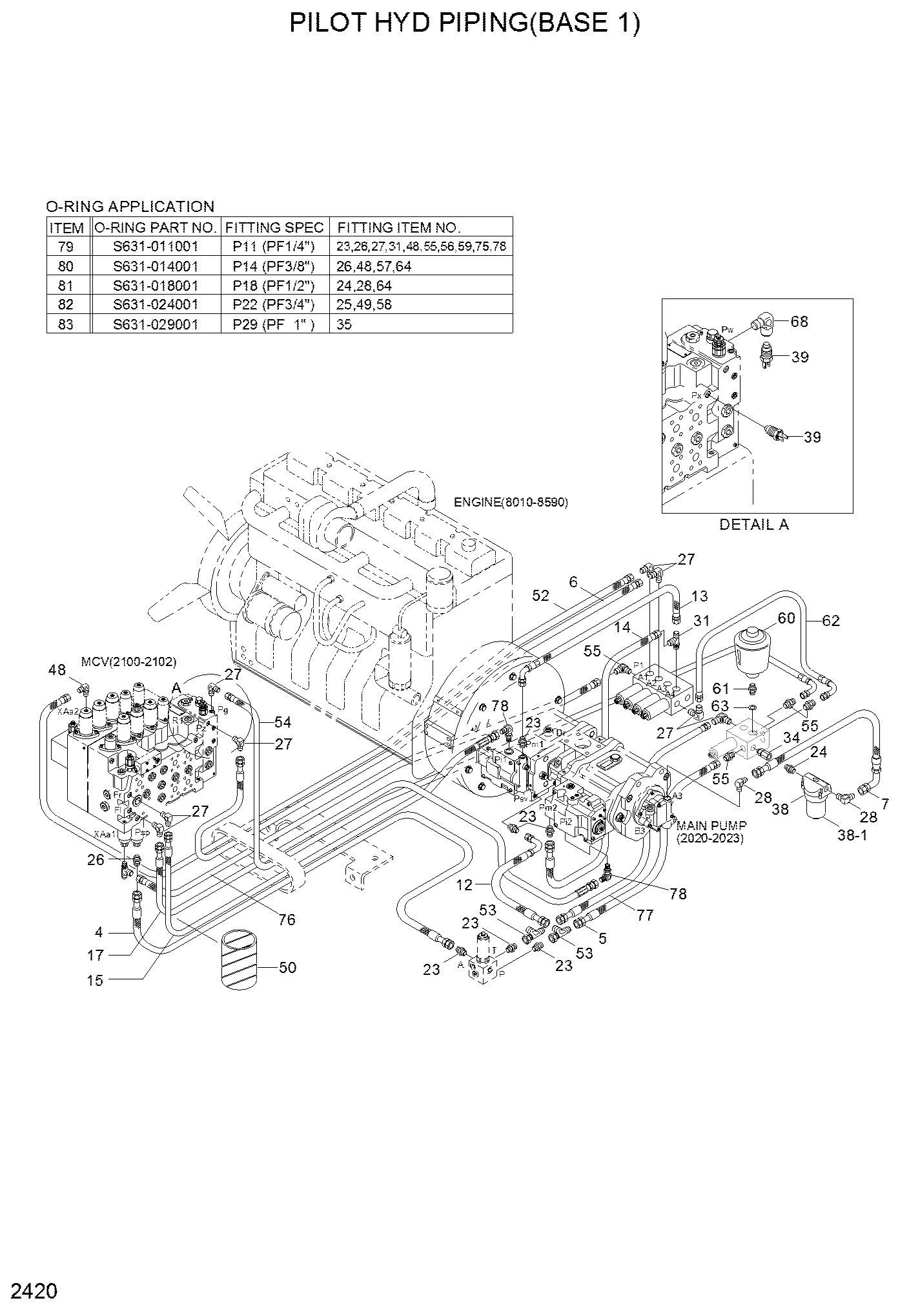 РВД HYUNDAI P840-042015