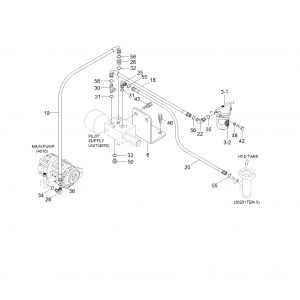 HOSE ASSY-ORFS 0X0 P910-042013 