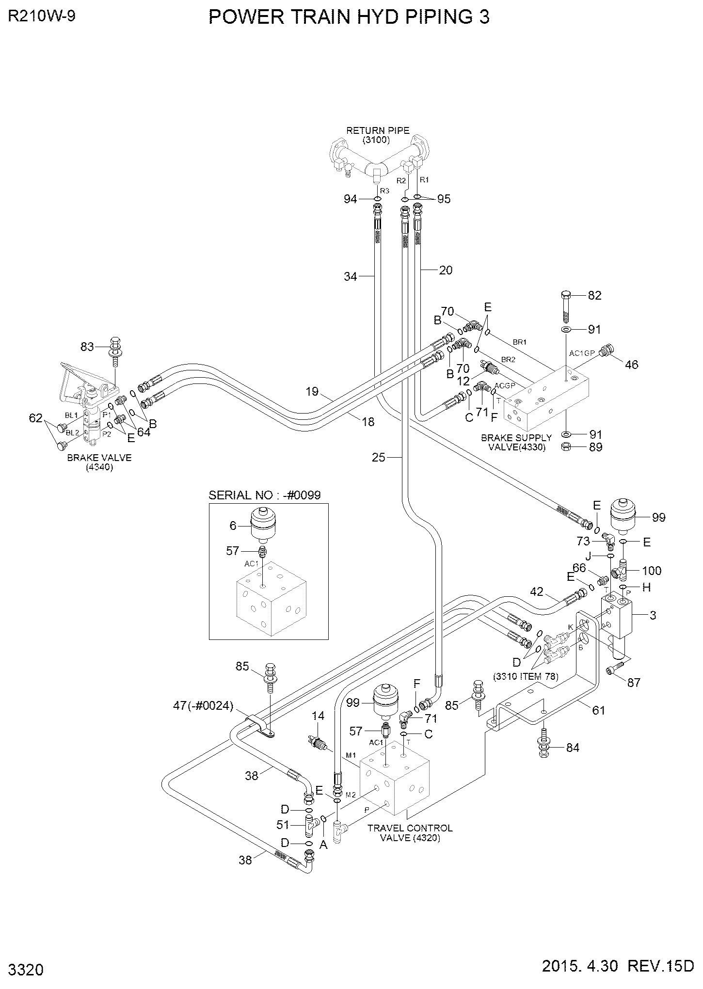 HOSE ASSY-ORFS 0X0 P910-066062