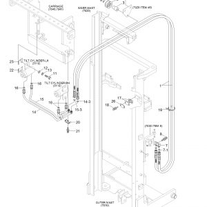 3-SPOOL HYD PIPING (TF-MAST) 