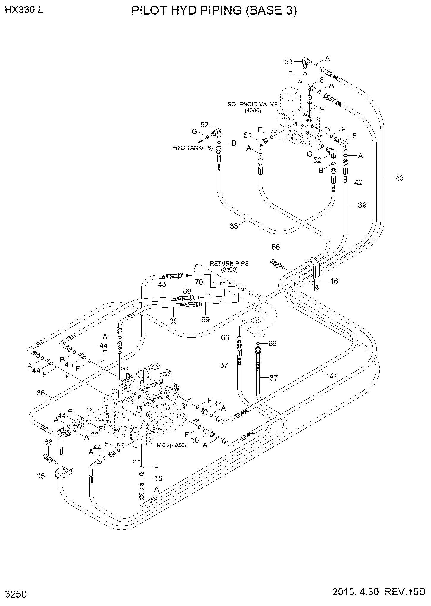 РВД HYUNDAI X420-042011