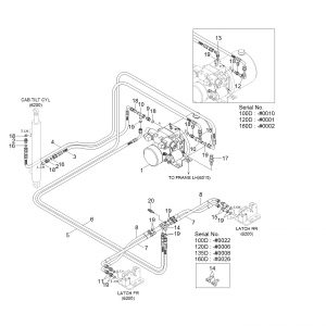 CAB TILT HYD PIPING(TILTING CABIN) 