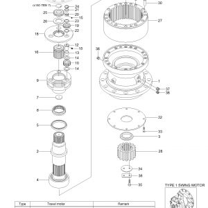 SWING REDUCTION GEAR (TYPE 1) 