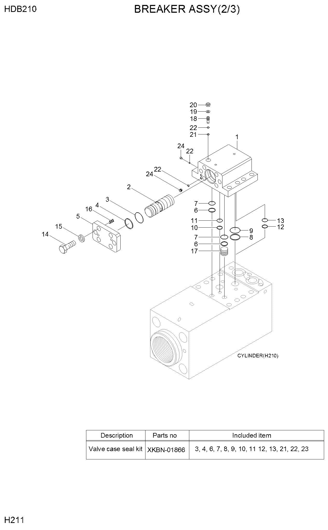 CASE ASSY-VALVE XKBN-00905