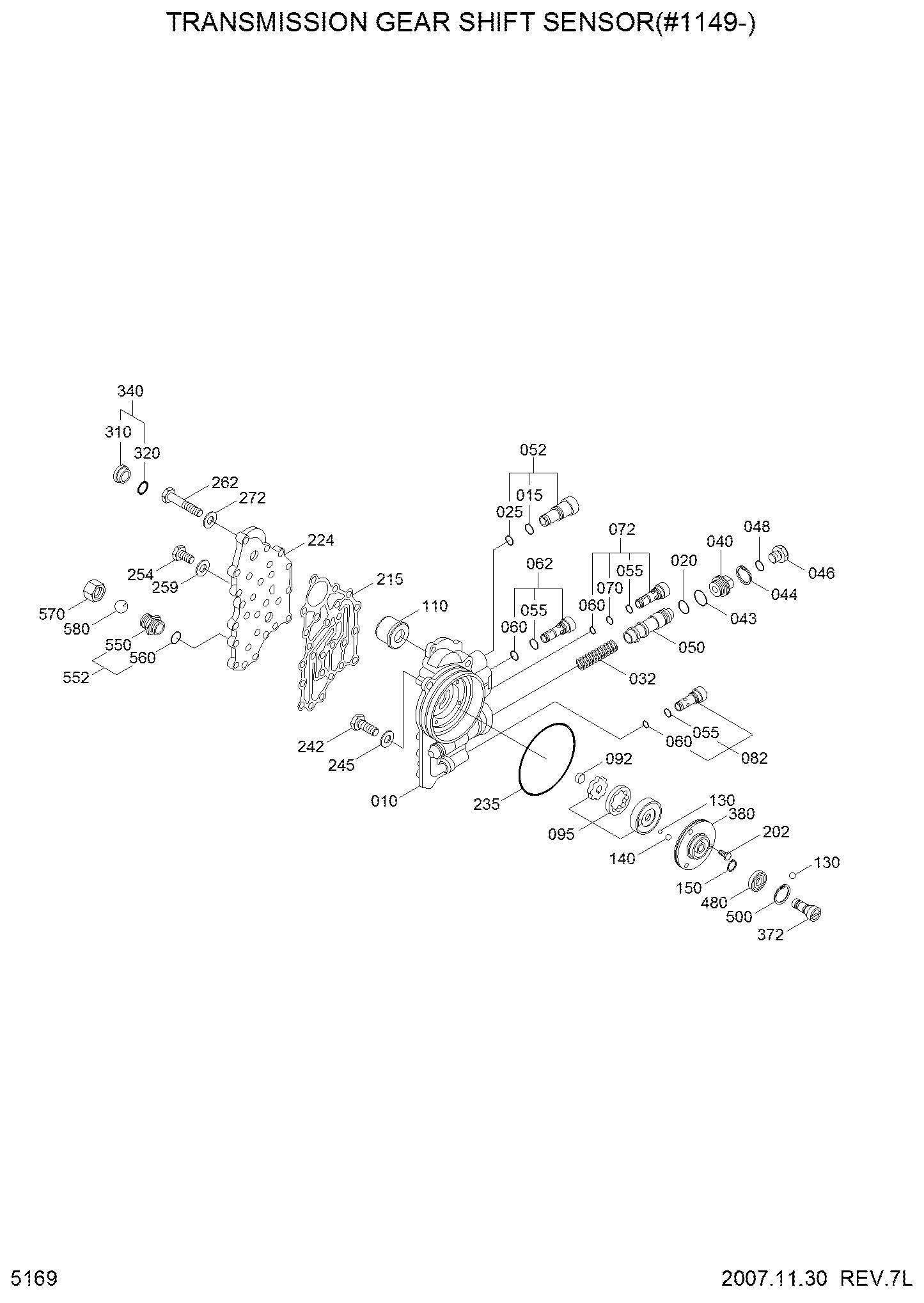 GEAR SHIFT SENSOR 3 ZGAQ-01992