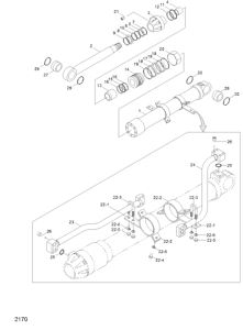 Р/К ГИДРОЦИЛИНДРА КОВША HYUNDAI 31Y1-10160 