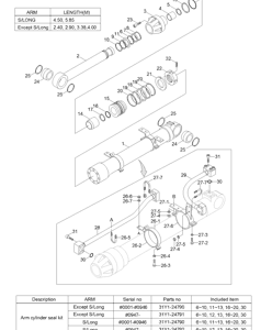 Р/К ГИДРОЦИЛИНДРА РУКОЯТИ HYUNDAI 31Y1-24790 