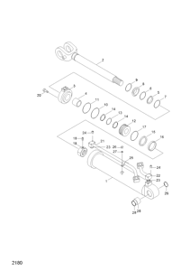 Р/К ГИДРОЦИЛИНДРА СТРЕЛЫ HYUNDAI 31Y2-03180 