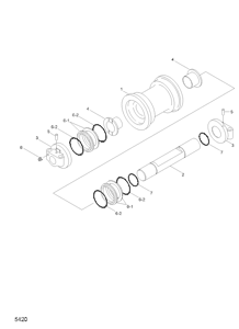 БОЛТ КРЕПЛЕНИЯ КАТКА HYUNDAI 81E5-2401 